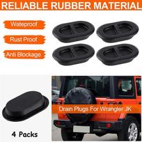 4/8 vnt. grindų dugno nutekėjimo kamštukai guminiai 68194821AA Tinka Jeep Wrangler 2014-2025 / Gladiator 2020-2025 4pcs