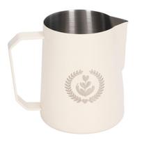 Milk Frothing Pitcher Stainless Steel Frother Jug Mixing Cup Pot for Coffee Drinks 450ml Black L balta