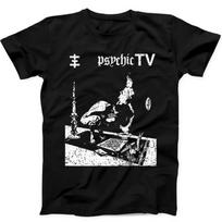 230 Gsm 100% Cotton Psychic Tv Music Best Seller Funny Gift Black Tee T Shirt B341 XXS juoda