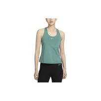 Nike Swoosh Solid Color Round Neck Padded Casual Sports Sleeveless Vest Women Tops Coastal-Blue DV9898-361 XL
