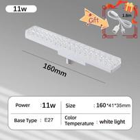 Strip LED wall lamp E27 Lamp Holder home decorations wall light indoor Pendant Light bedroom dining room Energy saving lights 16CM(11w)-White Light