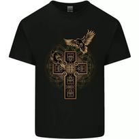 Odin Celtic Raven Viking Thor Ragnar Norse Mens Cotton T-Shirt Tee Top M