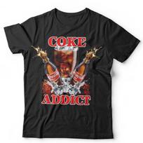 Kavos addicted marškinėliai Unisex Juokingi Kolos addicted Parodija Humoras Naujoviška Dovana 3XL