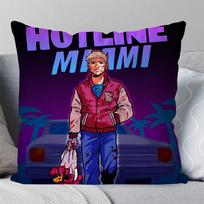 Veiksmo Šaudymo Žaidimas H-hotline Miami Pagalvės užvalkalas Kvadratinė Pagalvė Miegamojo Sofos Laisvalaikio KomfortasAutomobilio Svetainės Namų Dekoras 40X40 12x12Inch