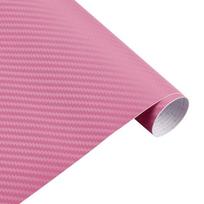 30cmx127cm 3D Carbon Fiber Vinyl Car Twill Wrap Sheet Roll Film Car Stickers  Decals for Motorcycle Car Automobiles Styling Accessories rožinė