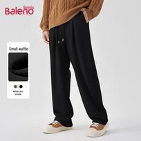 Baleno Men's Waffle Knit Wide Leg Trousers L juoda