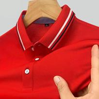 2026 Vasaros Polo Marškinėliai Vyrams Karštas Aukštos Kokybės Vyriški Trumpomis Rankovėmis Kvėpuojantis Viršus Verslo Atsitiktinis Polo Marškinėliai Vyrams 2XL raudona