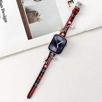 Star Pendant Personality Strap For Apple Applewatchs9/S10 Watch Strap Iwatch8765Se without connector 14mm raudona