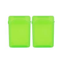 3.5 Inch IDE SATA HDD Hard Drive Disk Storage Box Case Cover Dustproof Plastic HDD Hard Drive Case Shockproof HDD Enclosure Case 2 Pcs žalia