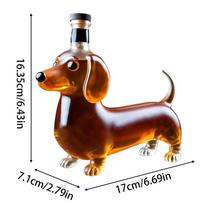 Dachshund Dog Shaped Decanter Empty Whiskey Bottle Empty Liquor Bottle Bar Birthday Party Wine Container Bottle Shelf Decoration gryna