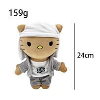 Selena Eminem Hello Kitty pliušinė lėlė Balta kepurė figūrėlė minkšti žaislai miela katė berniukams mergaitėms gimtadienio Kalėdų dovana
