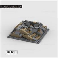 Moc Statybiniai Blokeliai 3D Pagrindo Technologija Plytos Paaukštinta Pagrindo Plokštė Pilies Rinkiniams Su Upeliu Kūrybingas Eksponavimo Modelis Žaislai Dovanos