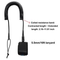 Sup Board Foot Leg Rope 5.5mm Thick Practical Surfing Stand UP Paddle Board Ankle Leash Elastic Surfboard Safety Foot Rope juoda