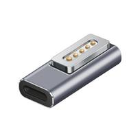 Type-C Female to Magnetic PD USB Adapter with Indicator Lamp for Macbook Air/Pro
