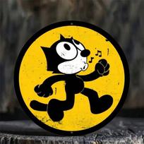 Metal Poster Felix The Cat Vintage Retro Wall Art For Bar