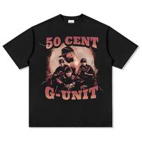 50 Cent GUnit Graphic TShirt Unisex Oversized Heavyweight Cotton Classic HipHop Streetwear Relaxed Fit Short Sleeve Apparel S
