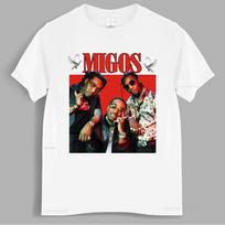 Migos 90s Vintage Unisex Black Tshirt Unisex t shirt cotton tshirt Unisex summer fashion tshirt euro size L
