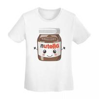 Nutella Cutie TShirt Women Short Sleeve T Shirts Round Neck Streetwear Cotton Summer Tees Streetwear S