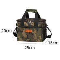 Insulated Lunch Box Bag Insulation Ice Pack Student Portable Dinner Picnic Food Hand-held with Storage Handbag 1Pcs Black