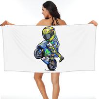 Motociklų Lenktynių Motoras Rossi Paplūdimio Rankšluostis Minkštas Mikropluoštas Greitai Džiūstantis Sugeriantis Greiti Rankšluosčiai Plaukimui W40*H60(CM)