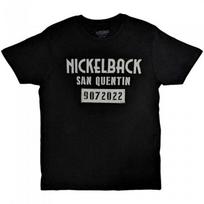 Nickelback Unisex Adult San Quentin T-Shirt S juoda