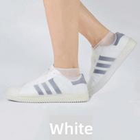 Silikoninis batų užvalkalas Neslystantis, atsparus dilimui vandeniui atsparus lietaus batų užvalkalas vyrams ir moterims S (fit for 26-32 size) balta