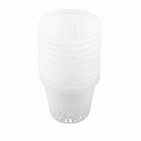 10pcs Heavy Duty Mesh Pot Net Cup Basket Hydroponic Plant Grow Cloning White balta