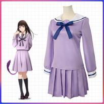 Erciyuan Animacija Noragami Iki Hiyori Mokyklinė Uniforma Cosplay Helovinas Anime Laisvalaikio Kostiumas S violetinė