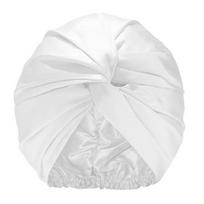 Adjustable Knotted Satin Hair Bonnet Double Layer Hair Wrap Women Hair Care Turban Satin Sleep Hat for Curly Straight Hair KTY balta