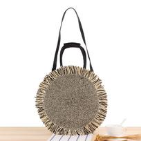 Minimalist Style Handmade Woven Paper Rope Bag - Dual-Use Handbag & Shoulder Bag juoda