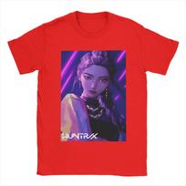 Kpop Demon Hunter Rumi Idol Star Men T Shirt  Vintage Tees Short Sleeve Round Neck T-Shirt 100% Cotton 4XL 5XL Tops S