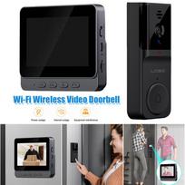 Wireless Doorbell 2.4G Wi-Fi Smart Video Doorbell 4.3Inch IPS Display Video Intercom Doorbell 2 Way Audio Infrared Night Vision CHINA