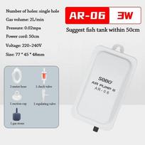 Ultra Silent Aquarium Air Pump Silent Operation Low Noise Fish Tank Oxygen Air Pump Adjustable 4W/6W/10W Air Flow Oxygen Pump