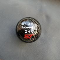 Naujas 6 pavarų lenktyninis ST tikro anglies pluošto pavarų perjungimo rankenėlė Ford Focus ST RS Fiesta ST ST logo RL