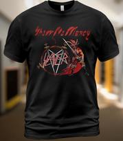 Cotton T-Shirt Slayer Show No Mercy Album Tee Kerry King Tom Araya Paul Bostaph Unisex T-Shirt XXXXL