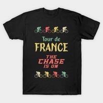 Vyriški juodi marškinėliai su spauda Tour De France Visiems sporto ir dviračių sporto gerbėjams Be pjūvio Šilumos perdavimo spaudos medvilniniai marškinėliai S juoda