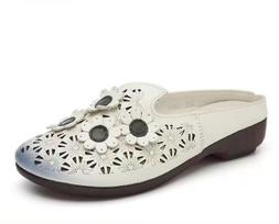 Women's Flat Sandals and Slippers Fashion Joker Anti-slip Wear-resistant Mother Shoes 35