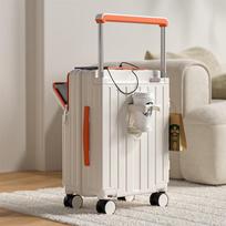 KarLot Women's Front-Opening Carry-On Suitcase 20 inch