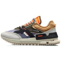 Li Ning 001 Slip Resistant And Breathable Support Low top Casual Shoes Men's Gray Green Purple AGCQ271-2 41