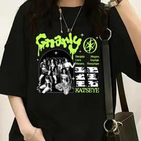 2026 Global Group KATSEYE Gnarly Themed Graphic T-Shirt Unisex Casual Round Neck Short Sleeve Top Soft Loose Fit 4XL