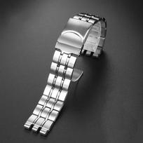 Laikrodžių priedai Swatch YCS YAS YGS sidabrinė juoda vientiso nerūdijančio plieno apyrankė vyriška / moteriška metalinė 17MM 19MM 21MM 17mm