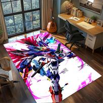 Gundam Non Slip Area Rug Large Washable Carpet Bedroom Gamer Room Decor 60x90cm