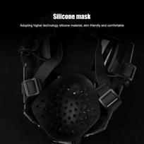 Cyberpunk Cosplay Tactical Commander Mask Full Face Protective Paintball Airsoft Mask Detachable Double Sided Anti-fog Lens Gear CN