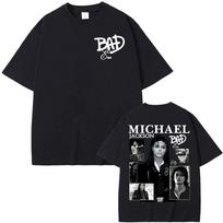 2026 Nauji Michael Jackson marškinėliai Vintažiniai 90-ųjų Grafiniai marškinėliai Hip Hop gatvės apranga T-shirt Unisex moterims Gerbėjų dovana Atsitiktiniai viršutiniai drabužiai Vasara S