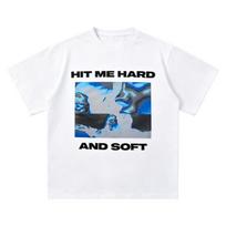 Album Art Billie Eilish Hit Me Hard And Soft TShirt Cotton Short Sleeve High Street Pop Music Icon Fashion Casual Graphic Top S