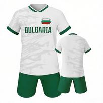Bulgarijos futbolo marškinėlių ir šortų komplektas Futbolo apranga Komandos uniforma XS žalia