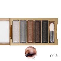 „QiaoYan“ akių makiažas profesionalus 5 spalvų blizgučių paletė „Super Flash Smoky Nude Make Up“ 1