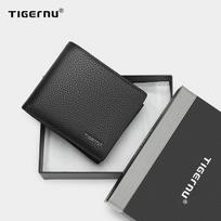 Tigernu 100 % natūralios odos vyriškos piniginės dizainerio vyriškos piniginės kortelės piniginės vyrams mažas pinigų krepšys Aukštos kokybės prabangi vyriška piniginė