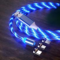 LED švytėjimas apšvietimas greitas įkrovimas magnetinis USB Type C kabelis magnetinis USB Micro įkroviklio kabelis laidas Huawei iPhone