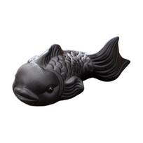 Purple Clay Carp Tea Pet Wealth-Raising Zen Tea Set Decoration Small